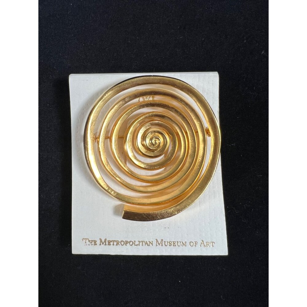 Bronze Age Spiral Pin Based On Ancient Design 24K Gold-Plated By The Metropolita